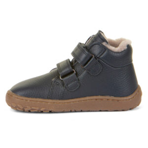 Ghete copii baieti Barefoot din piele si imblanite Froddo, Albastru – G3110252-K