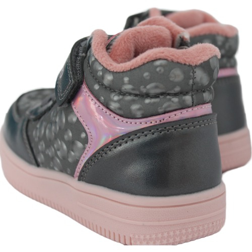 Ghete copii fete din piele imblanite WeeStep, Argintiu – R906765208 TH