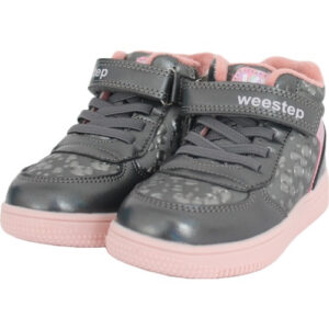 Ghete copii fete din piele imblanite WeeStep, Argintiu – R906765208 TH