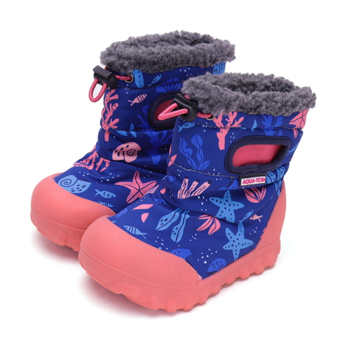 Ghete copii fete impermeabile si imblanite DD Step, Albastru – P079-42309B Ghete copii fete impermeabile si imblanite DD Step, Albastru – P079-42309B