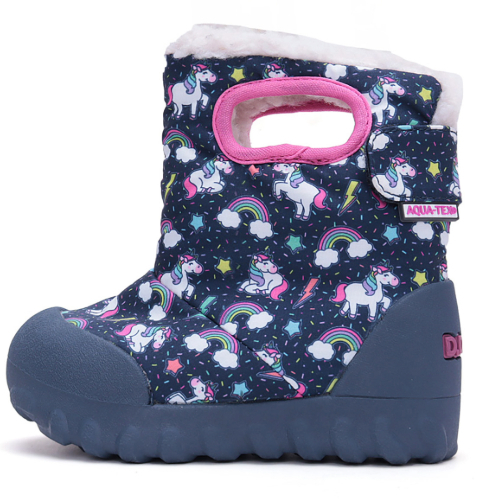 Ghete copii fete impermeabile si imblanite DD Step, Albastru – P079-42690B