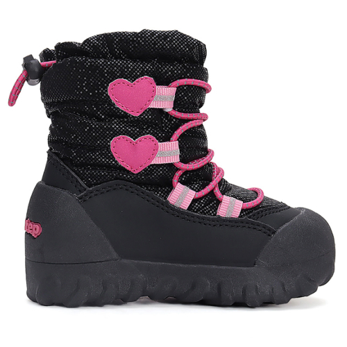 Ghete copii fete impermeabile si imblanite DD Step, Negru – P079-42468C
