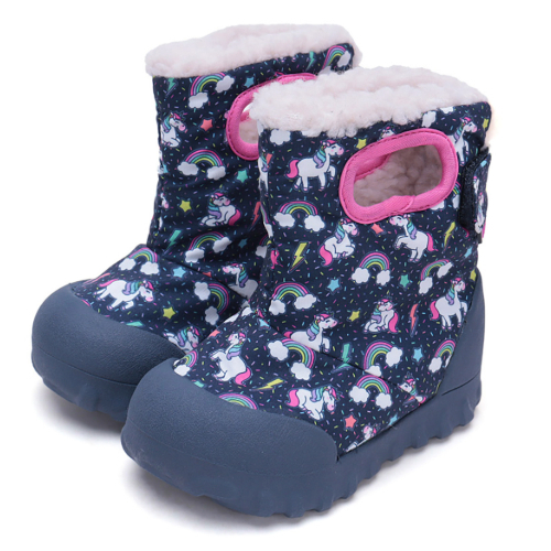 Ghete copii fete impermeabile si imblanite DD Step, Albastru – P079-42690B Ghete copii fete impermeabile si imblanite DD Step, Albastru – P079-42690B