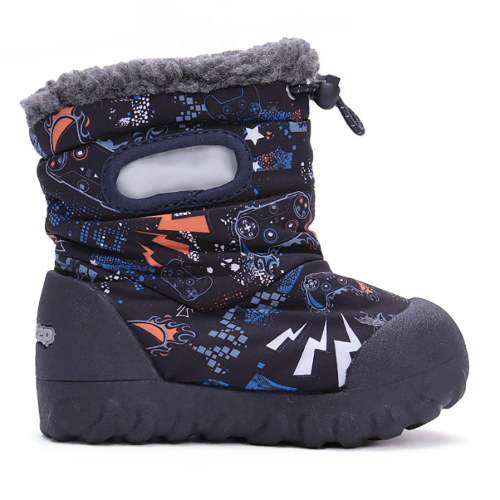 Ghete copii baieti impermeabile si imblanite DD Step, Negru – P079-42309