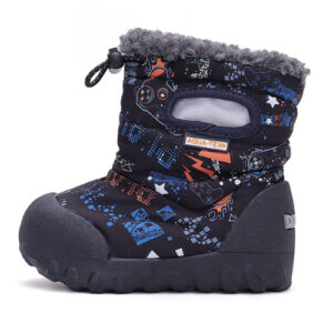 Ghete copii baieti impermeabile si imblanite DD Step, Negru – P079-42309
