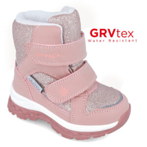 Ghete copii fete impermeabile imblanite Garvalin, Roz – 241850-A032