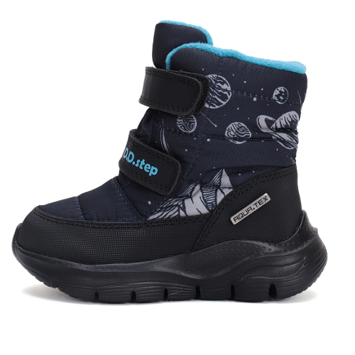 Ghete copii baieti impermeabile si imblanite DD Step, Albastru – P092-42615 Ghete copii baieti impermeabile si imblanite DD Step, Albastru – P092-42615