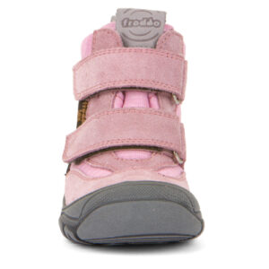 Ghete copii fete impermeabile din piele si material textil Froddo, Roz – G2110116-5