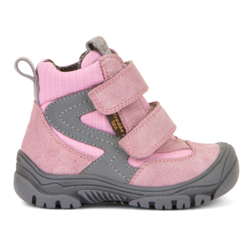Ghete copii fete impermeabile din piele si material textil Froddo, Roz – G2110116-5