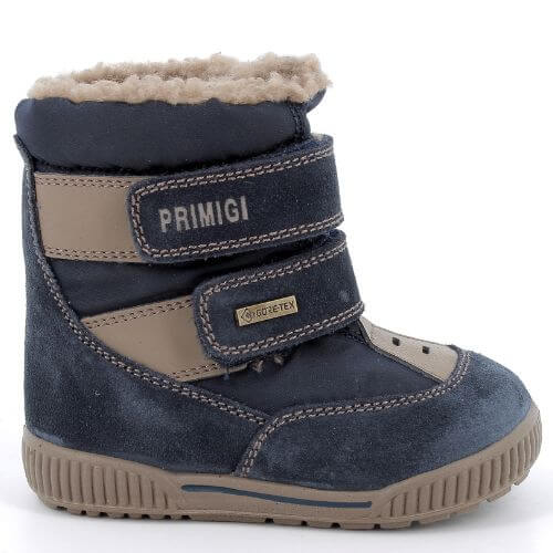Ghete impermeabile Goretex copii baieti din piele naturala Primigi, Albastru – 8861122
