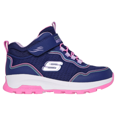 Ghete copii fete impermeabile din material textil Skechers, Mov – 303451_NVMT