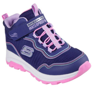Ghete copii fete impermeabile din material textil Skechers, Mov – 303451_NVMT