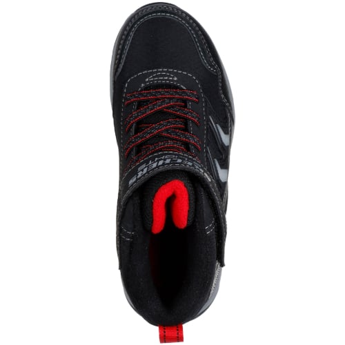 Ghete copii baieti cu LED impermeabile din material textil Skechers, Negru – 406410_BKCC