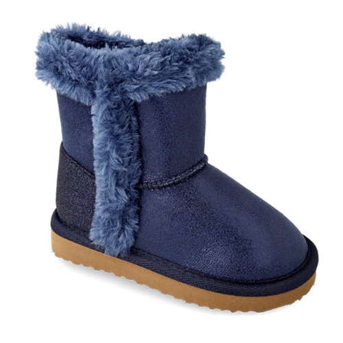 Ghete UGG copii fete imblanite Garvalin, Albastru – 221840-A