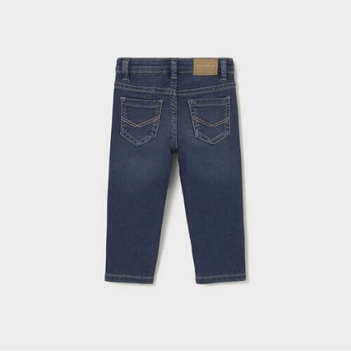 Blugi clasici lungi din bumbac pentru baieti Mayoral, Albastru – 2502-070