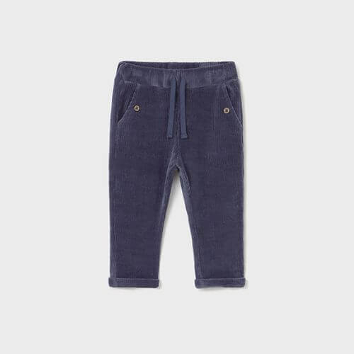 Pantaloni lungi din bumbac pentru baieti Mayoral, Albastru – 2510-010