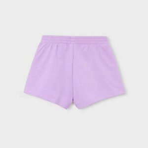 Pantaloni scurti din bumbac pentru fete Mayoral, Lilac – 607-10