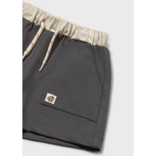 Pantaloni scurti din bumbac pentru baieti Mayoral, Coal – 1218-63