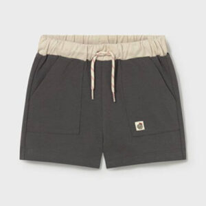 Pantaloni scurti din bumbac pentru baieti Mayoral, Coal – 1218-63