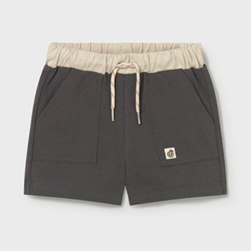 Pantaloni scurti din bumbac pentru baieti Mayoral, Coal – 1218-63 Pantaloni scurti din bumbac pentru baieti Mayoral, Coal – 1218-63