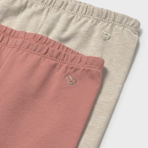 Set Pantaloni lungi din bumbac pentru fete Mayoral, Gri + Roz – 702-85