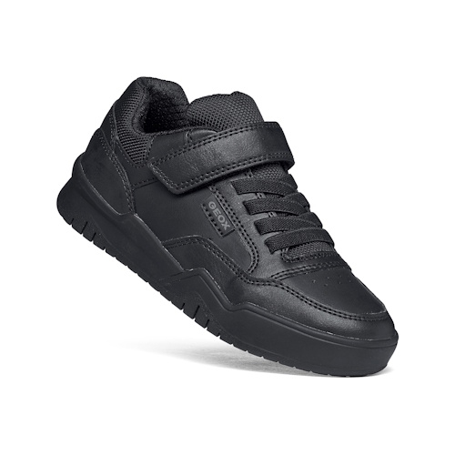 Pantofi baieti din piele Geox Perth, Negru – J367RE_0FE8V_C9999