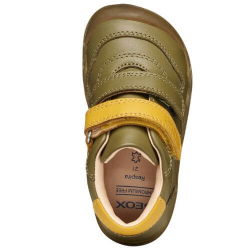 Pantofi copii baieti model inalt Barefoot din piele Geox, Verde – B565WC_00085_CE32P