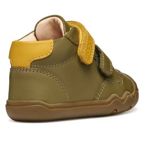 Pantofi copii baieti model inalt Barefoot din piele Geox, Verde – B565WC_00085_CE32P
