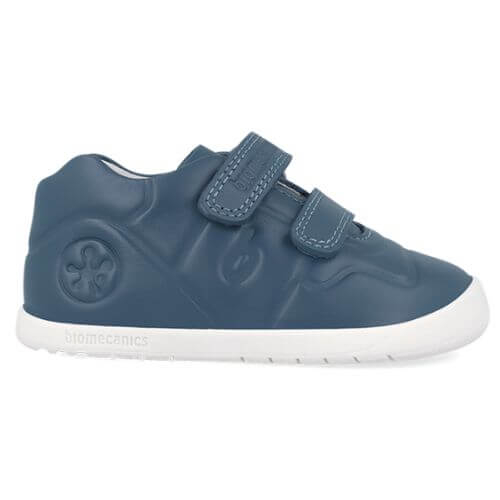Pantofi copii baieti calapod lat din piele Biomecanics, Albastru – 241160-F556