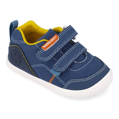 Pantofi copii baieti calapod lat din textil Biomecanics, Albastru – 262190-A556
