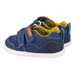 Pantofi copii baieti calapod lat din textil Biomecanics, Albastru – 262190-A556