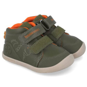 Pantofi copii baieti calapod lat din piele Biomecanics, Verde – 251162-B788