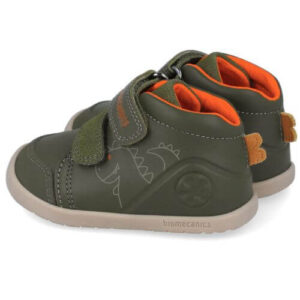 Pantofi copii baieti calapod lat din piele Biomecanics, Verde – 251162-B788