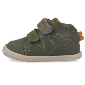Pantofi copii baieti calapod lat din piele Biomecanics, Verde – 251162-B788