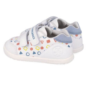Pantofi copii baieti calapod lat din piele Biomecanics, Alb – 262166-B050