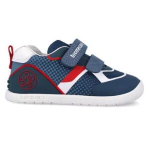 Pantofi copii baieti calapod lat din textil Biomecanics, Albastru – 262159-A556