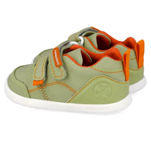 Pantofi copii baieti calapod lat din textil Biomecanics, Verde – 262190-B442
