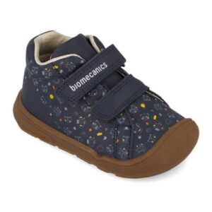 Pantofi copii baieti cu calapod lat din piele Biomecanics, Albastru – 261143-A089