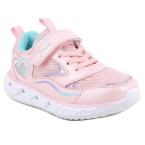 Pantofi copii fete cu LED din textil Primigi, Roz – 1469011