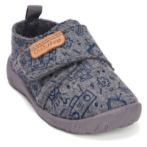 Pantofi copii baieti din canvas DD Step, Gri – C086-52717A
