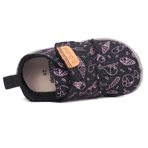 Pantofi copii fete din canvas DD Step, Gri – C086-52496A