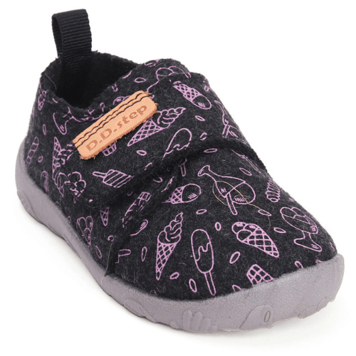 Pantofi copii fete din canvas DD Step, Gri – C086-52496A