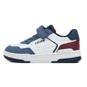 Pantofi copii baieți din material sintetic Levi’s, Alb – VJOH0024S-3558