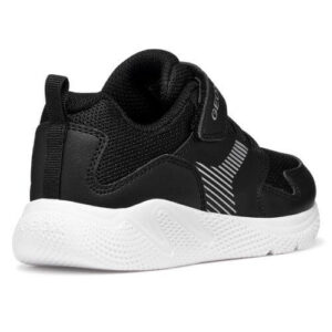 Pantofi copii baieti din material sintetic si textil Geox, Negru – J55GBA-0BC14-C9999