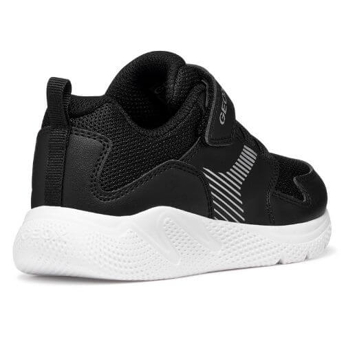 Pantofi copii baieti din material sintetic si textil Geox, Negru – J55GBA-0BC14-C9999