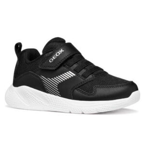 Pantofi copii baieti din material sintetic si textil Geox, Negru – J55GBA-0BC14-C9999