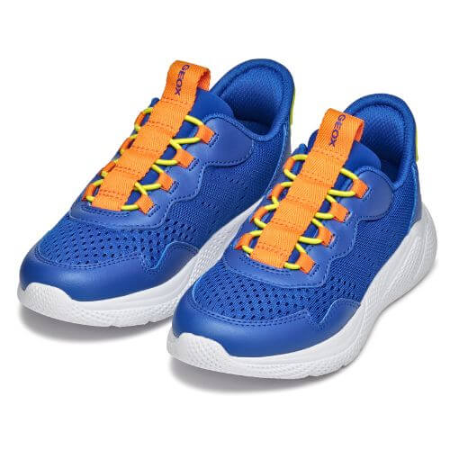 Pantofi copii baieti din material sintetic si textil Geox Easy-Fit, Albastru – J65NQA-01454-C0685
