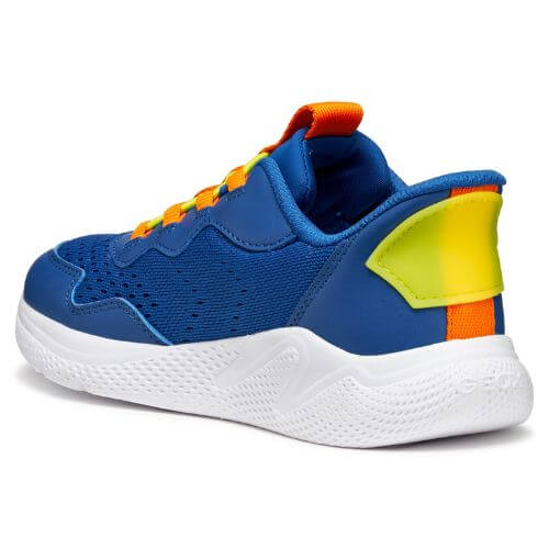 Pantofi copii baieti din material sintetic si textil Geox Easy-Fit, Albastru – J65NQA-01454-C0685