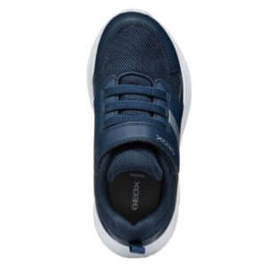 Pantofi copii baieti din material sintetic si textil Geox, Albastru – J55GBA-0BC14-C4002