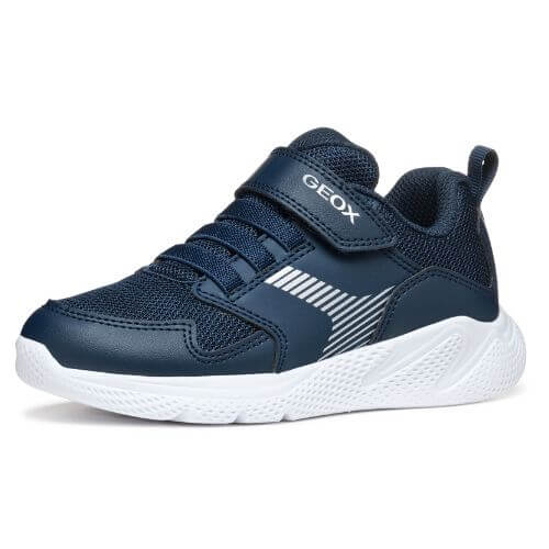 Pantofi copii baieti din material sintetic si textil Geox, Albastru – J55GBA-0BC14-C4002
